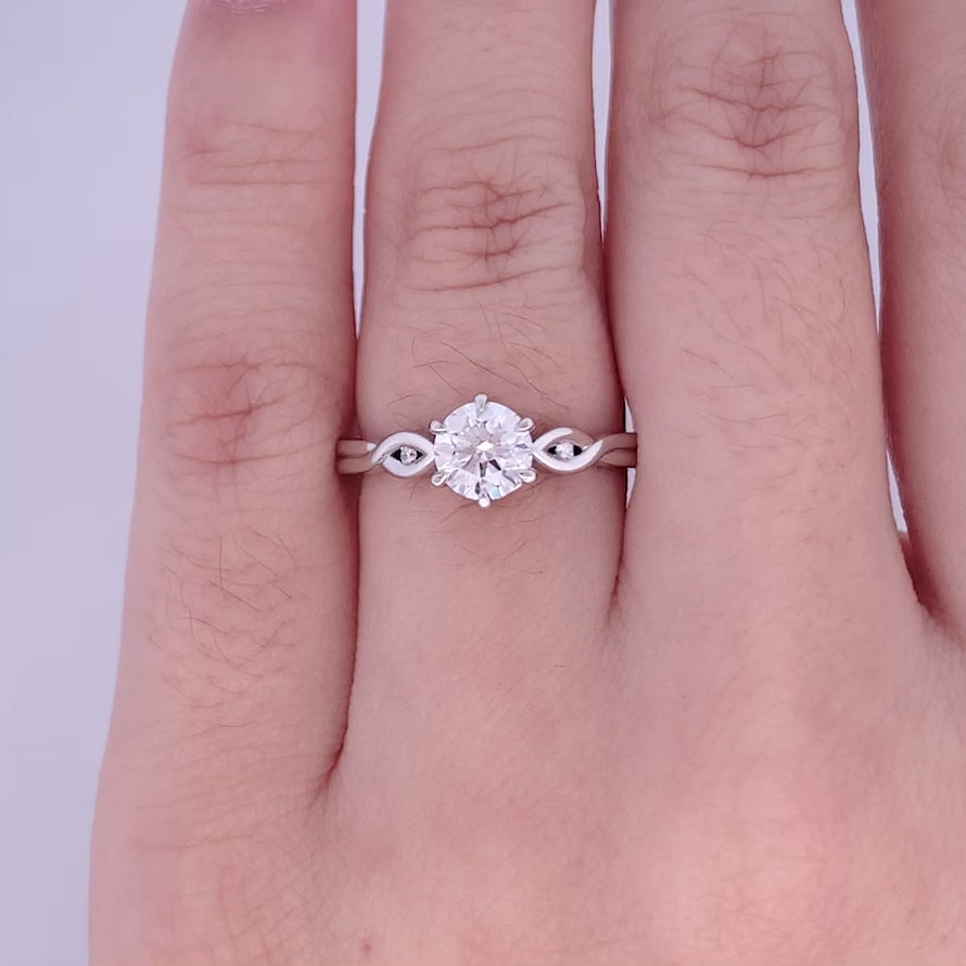 Takai: Brilliant Cut Diamond Solitaire Ring in Platinum | 0.71ctw