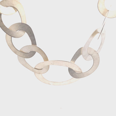 Hoop Necklace in Sterling Silver