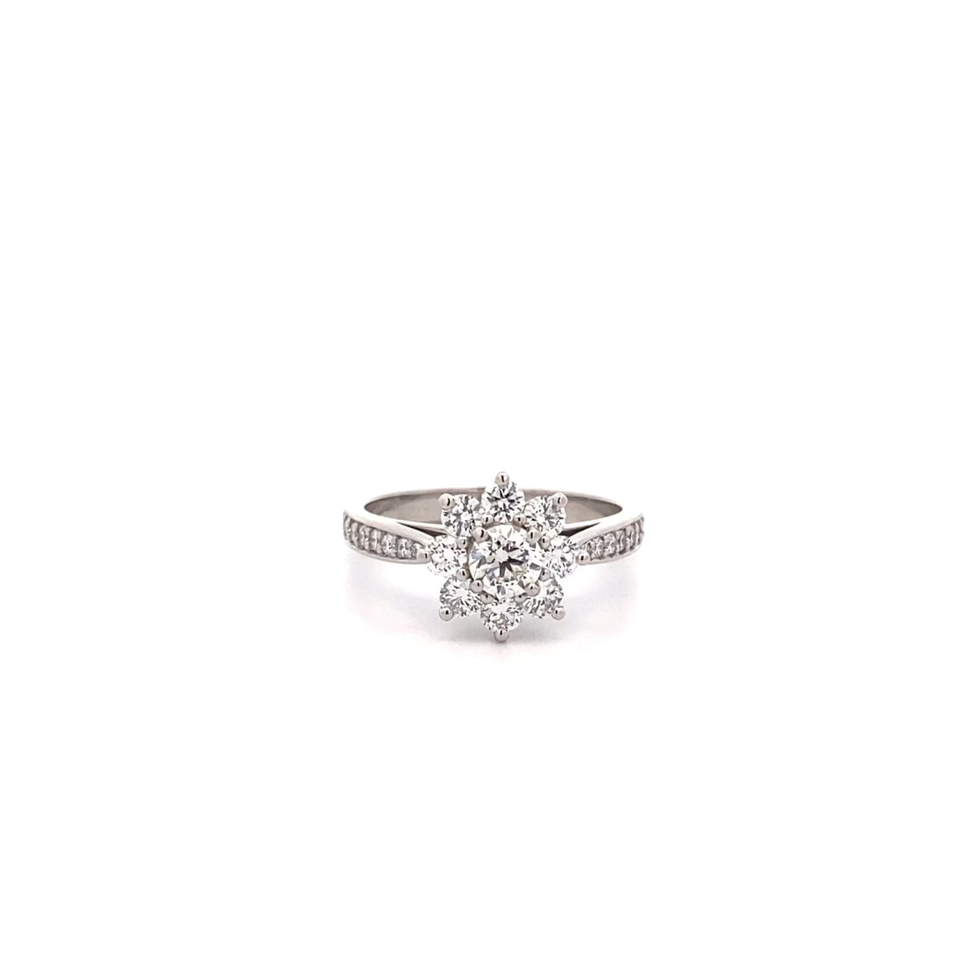 Blossom: Brilliant Cut Diamond Halo Ring