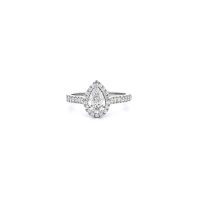 Adorn: Pear Cut Diamond Halo Ring