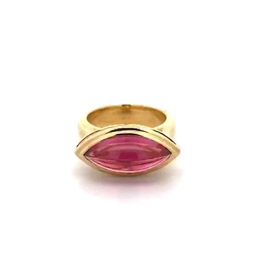 Rotating video of Rubellite Tourmaline Ring