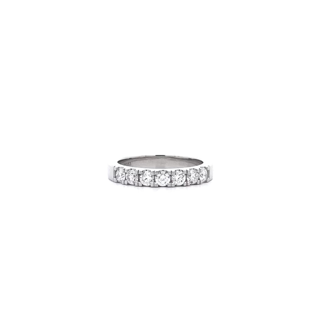 Diamond Set Seven Stone Ring in Platinum | 0.63ctw
