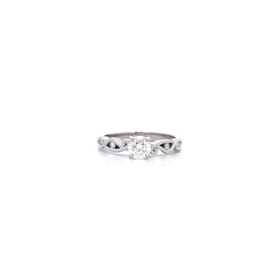 Aoraki: Brilliant Cut Diamond Solitaire Ring in Platinum | 0.62ctw