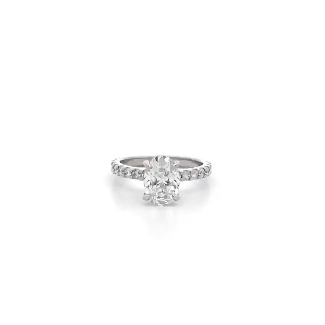 Honour: Oval Cut Diamond Solitaire Ring