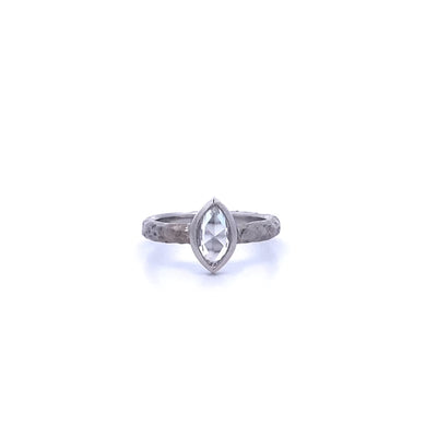 Roman: Marquise Cut Diamond Solitaire Ring in Platinum | 0.67ct