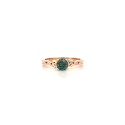 Cara: Sapphire Solitaire Ring in Rose Gold | 0.76ct