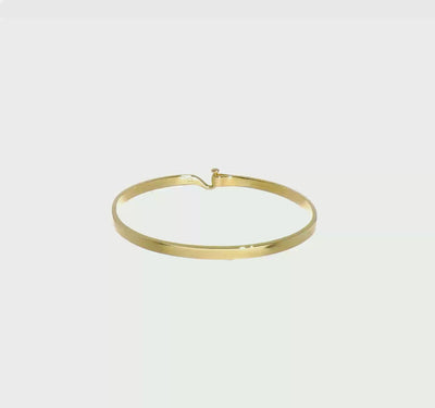 Clip Bangle in Yellow Gold