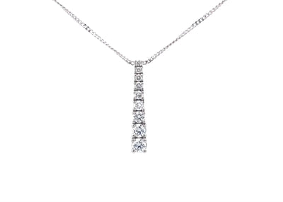 Graduated Diamond Drop Pendant