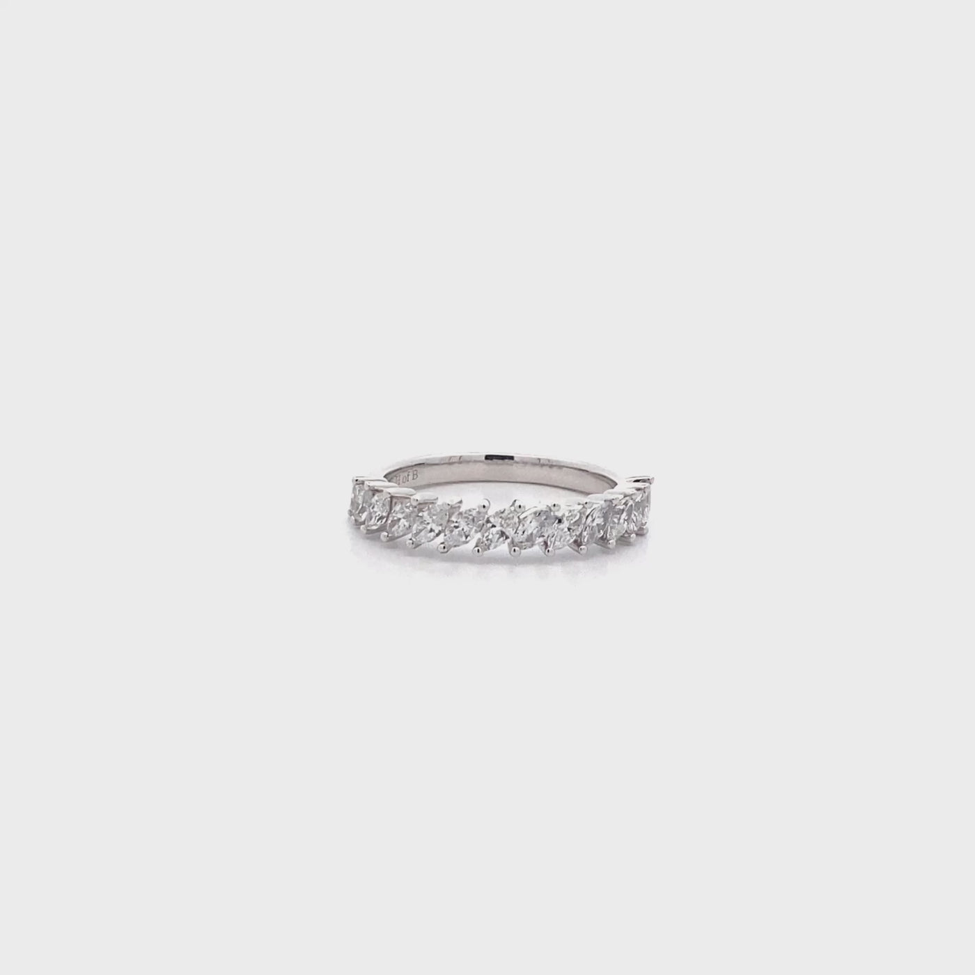 Marquise Cut Diamond Ring in White Gold | 0.80ctw