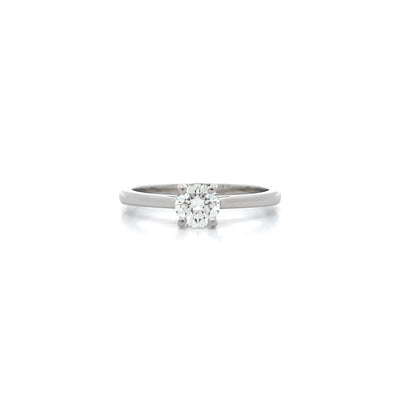 Alice: Brilliant Cut Diamond Solitaire Ring in Platinum | 0.51ct H SI1