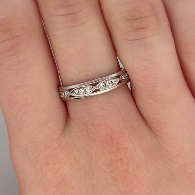 Brilliant Cut Diamond Set Infinite Eternity Ring in Platinum | 0.30ctw