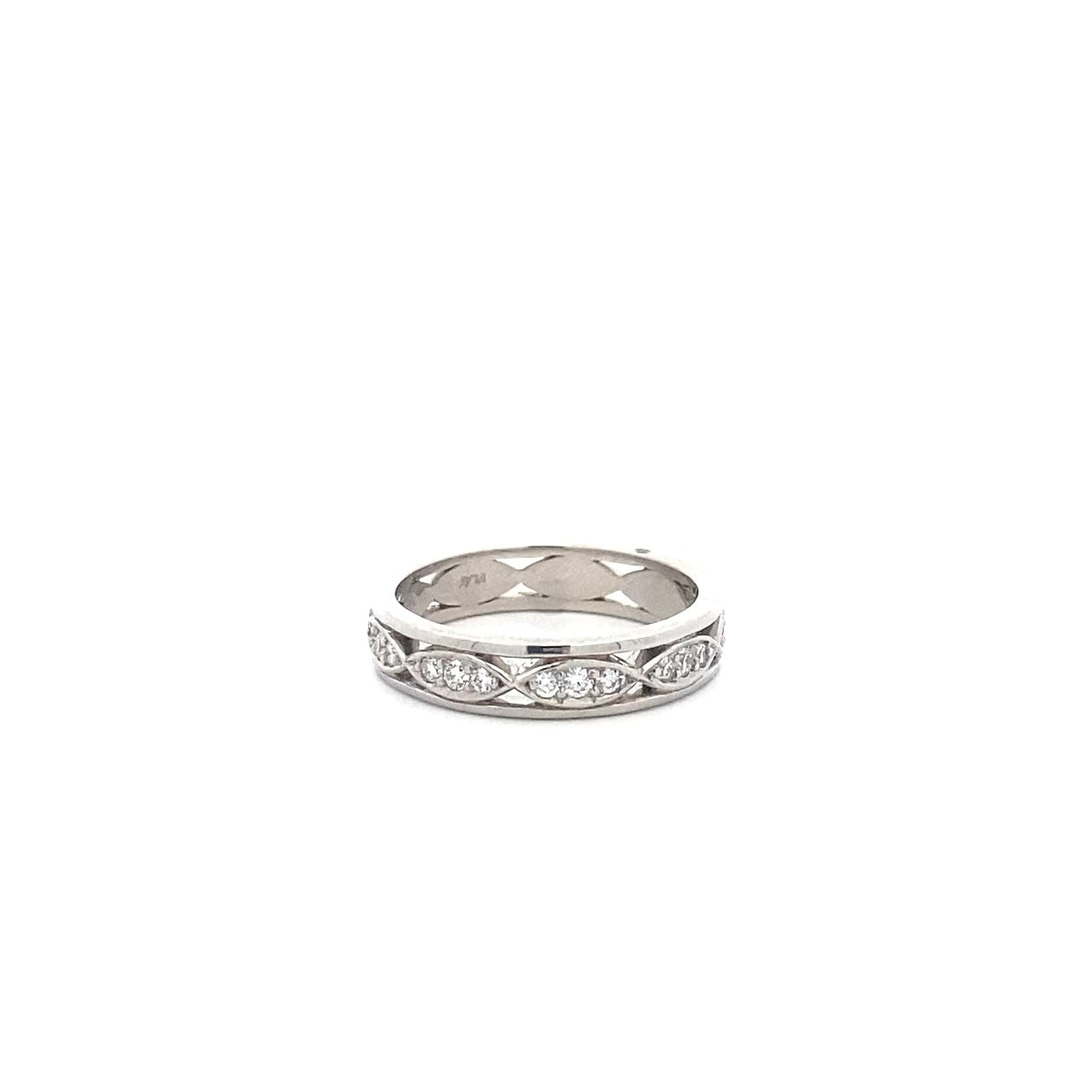 Brilliant Cut Diamond Set Infinite Eternity Ring in Platinum | 0.40ctw