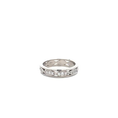 Brilliant Cut Diamond Set Infinite Eternity Ring in Platinum | 0.40ctw