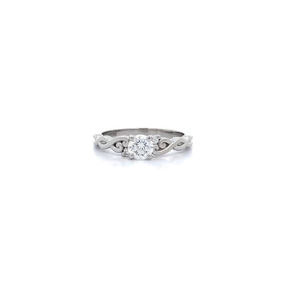 Cara: Brilliant Cut Diamond Solitaire Ring in Platinum | 0.36ct G VS2