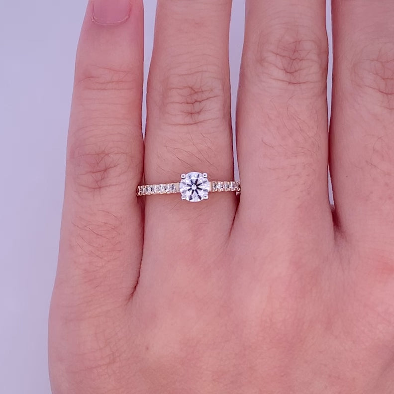 Belle: Brilliant Cut Diamond Solitaire Ring