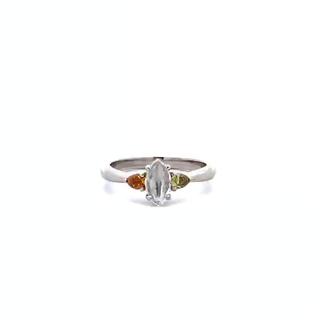 Parti: Diamond Three Stone Ring in Platinum | 0.72ctw