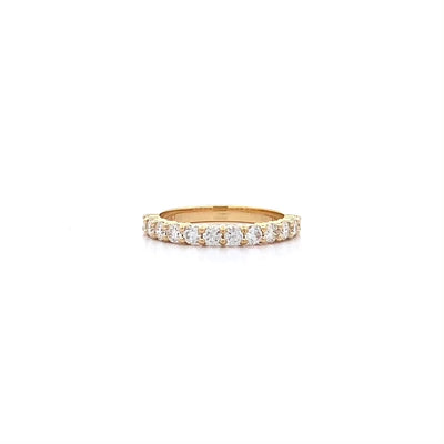 Brilliant Cut Diamond Set Ring in Yellow Gold | 0.66ctw