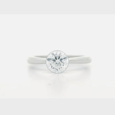 The Floeting Diamond Ring in Platinum | 1.23ct E VVS2