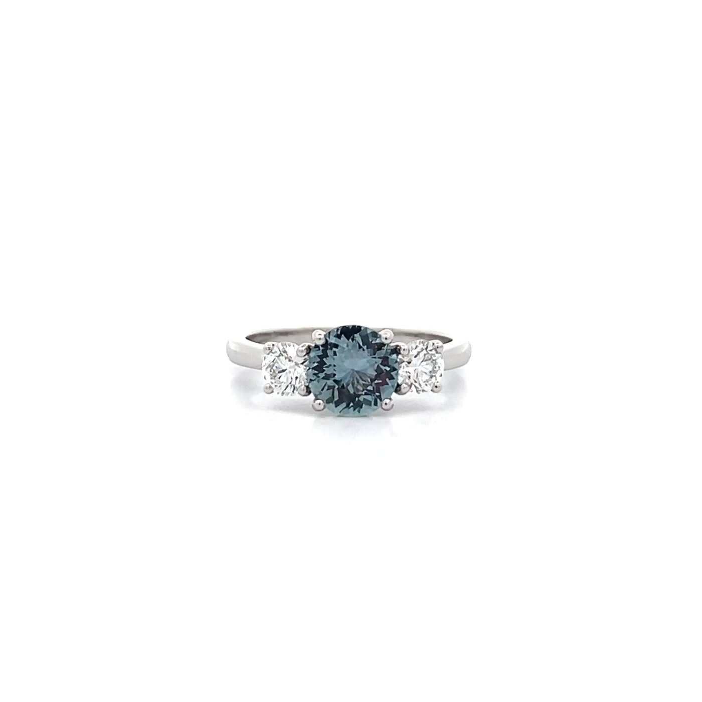 Sapphire and Diamond Three Stone Ring | 1.98ctw
