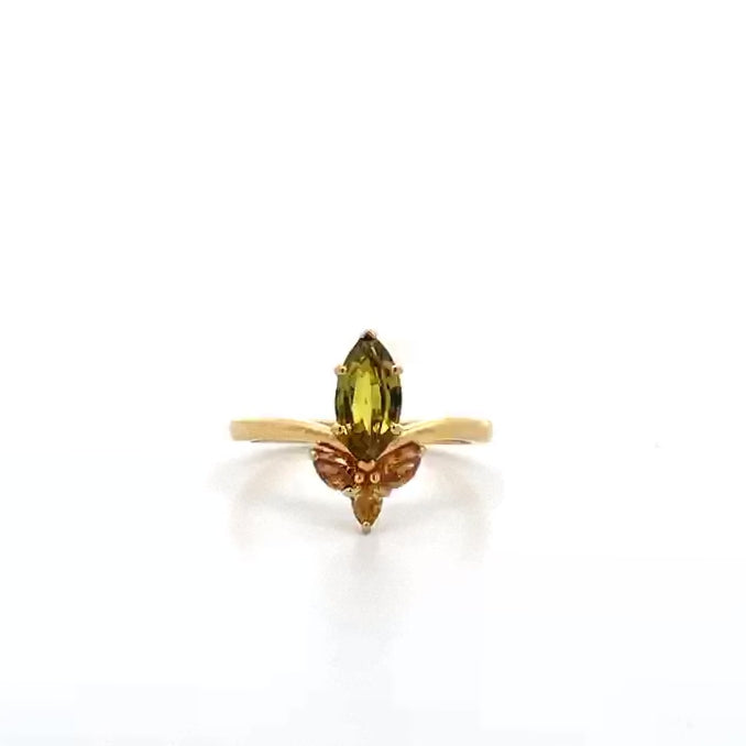 Noble: Sapphire & Diamond Ring in Yellow Gold | 1.40ctw