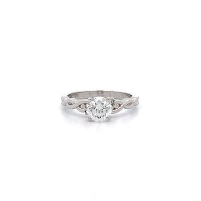 Cara: Brilliant Cut Diamond Solitaire Ring in Platinum | 0.84ctw