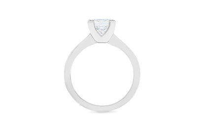 Princessa: Fire Princess Cut Diamond Solitaire Ring in Platinum | 1.00ct G SI1