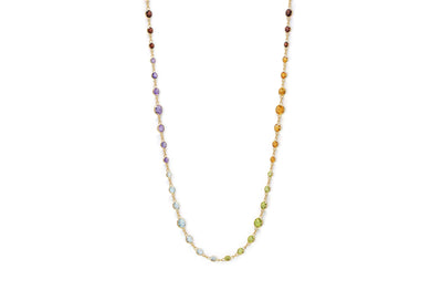Rainbow: Coloured Gemstone Necklace in Gold | 13.00ctw