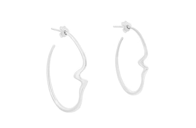 Essence Hoop Earrings in Sterling Silver