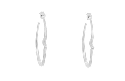 Essence Hoop Earrings in Sterling Silver