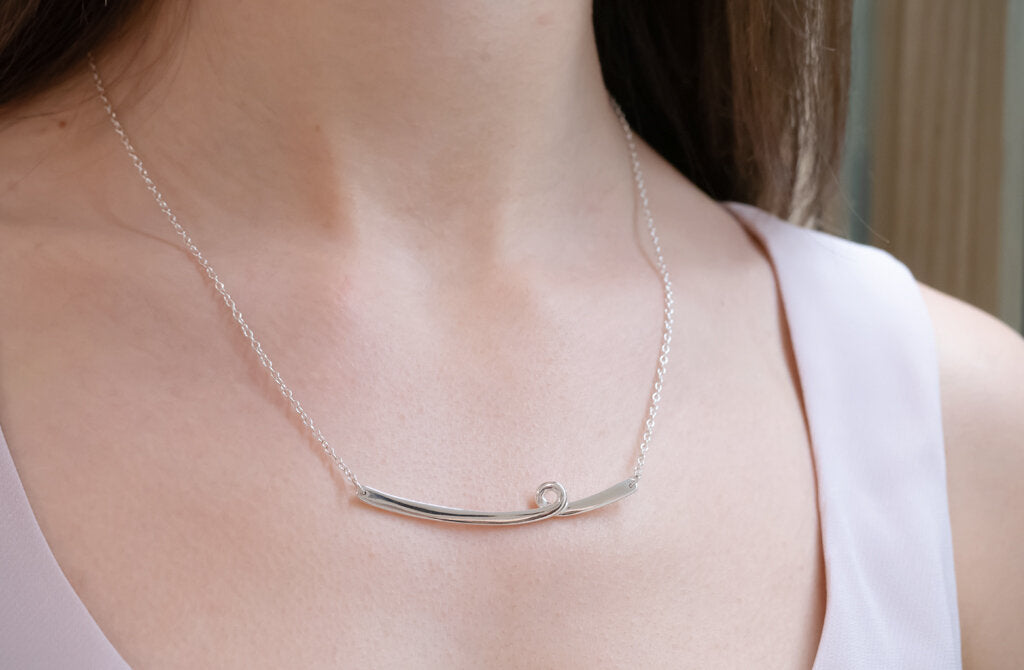 Flux Necklace in Sterling Silver
