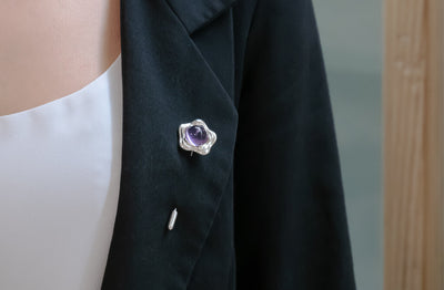 Suffrage 125 Amethyst Pin