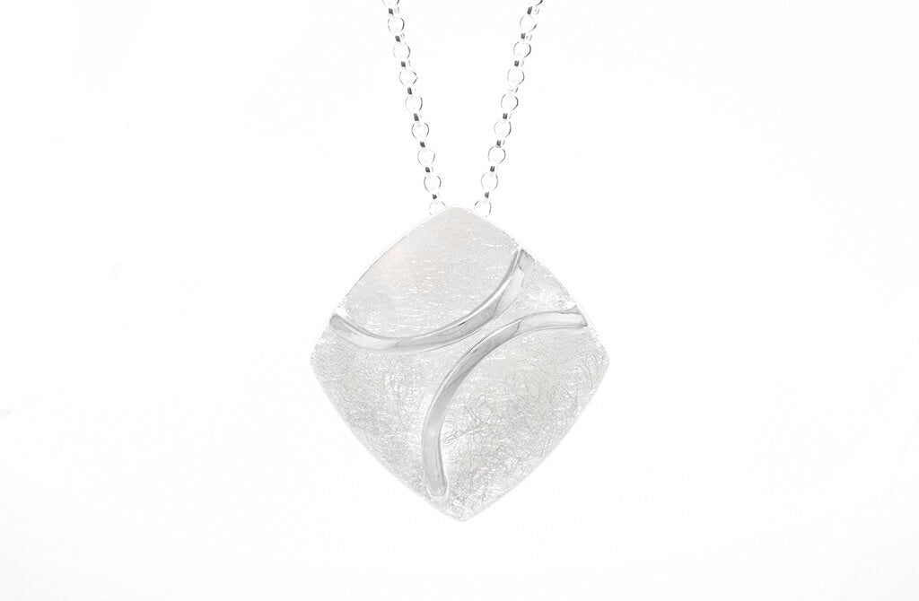 Traverse Plane Pendant in Sterling Silver