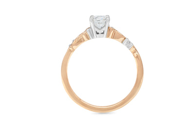 Traces: Brilliant Cut Diamond Solitaire Ring