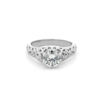 Liana: Diamond Solitaire Ring in Platinum |  1.61ctw