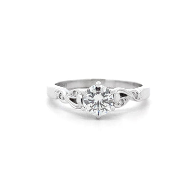 Lullaby: Brilliant Cut Diamond Solitaire Ring in Platinum | 0.47ct G SI1