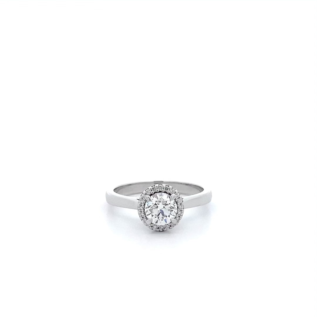 Luminous: Brilliant Cut Diamond Halo Ring