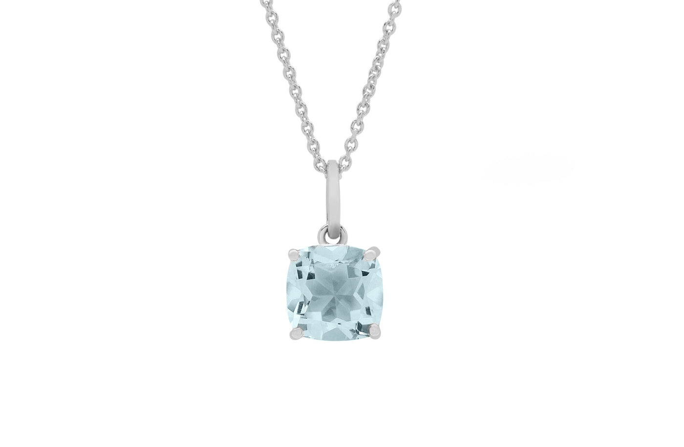 Blue Topaz Solitaire Pendant in Gold | 2.40ct