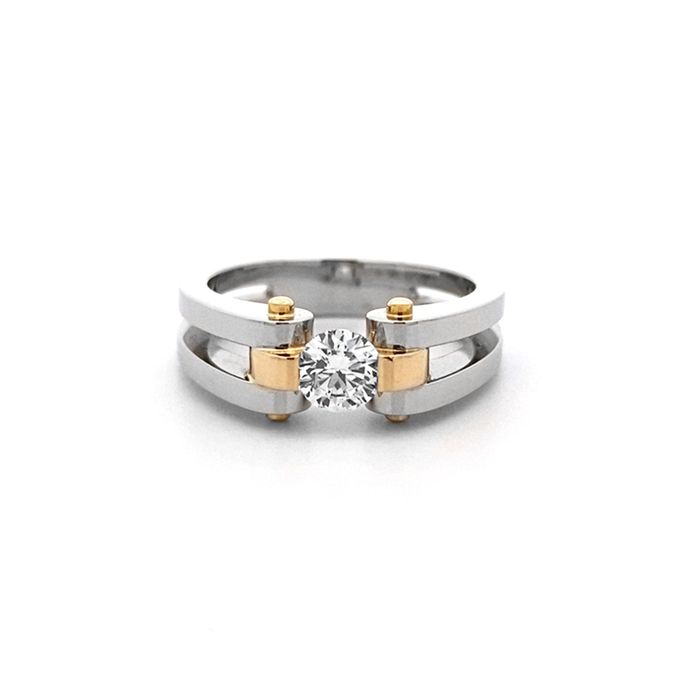 Circlipd Delicate: Brilliant Cut Diamond Solitaire Ring in Platinum | 0.42ct