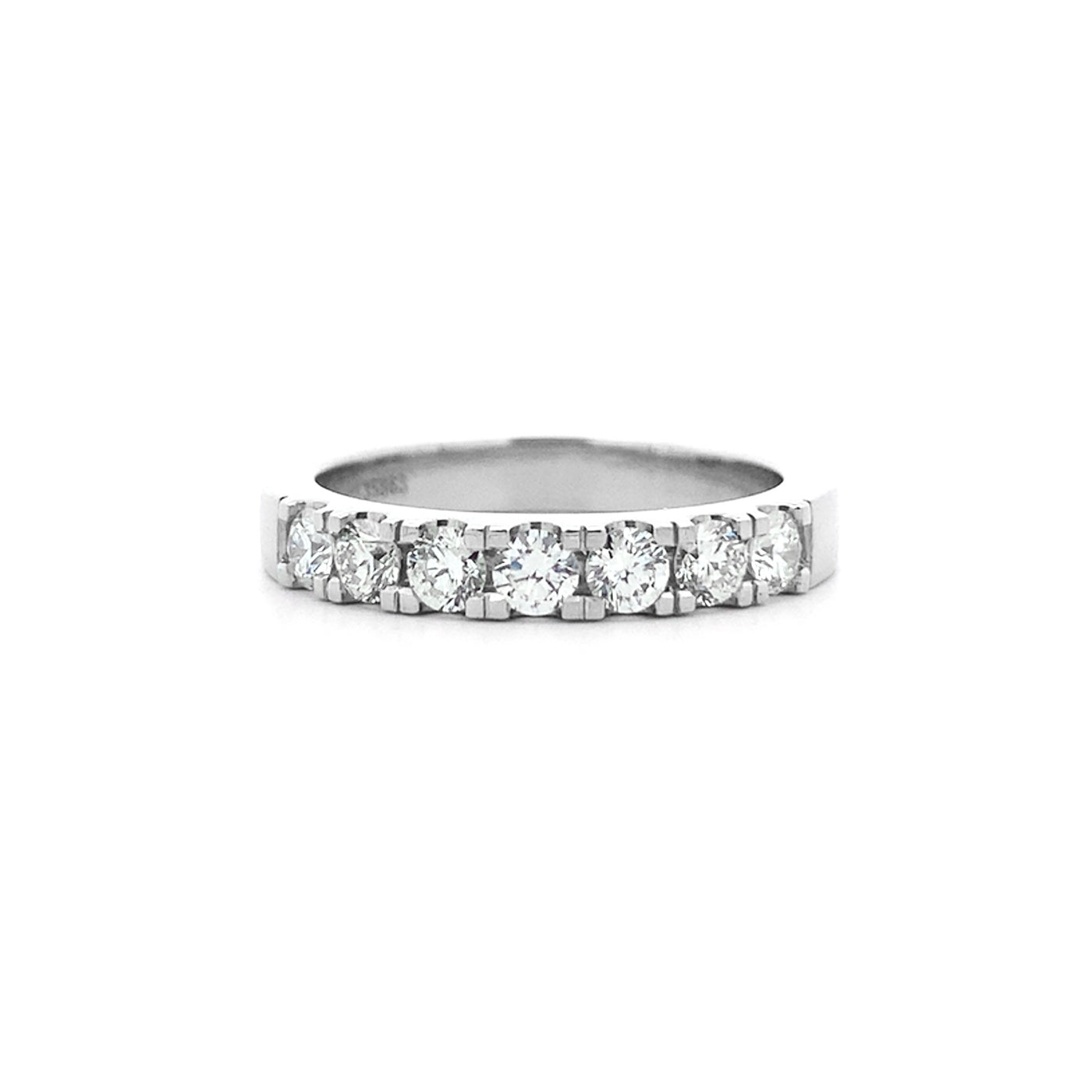 Diamond Set Seven Stone Ring in Platinum | 0.63ctw