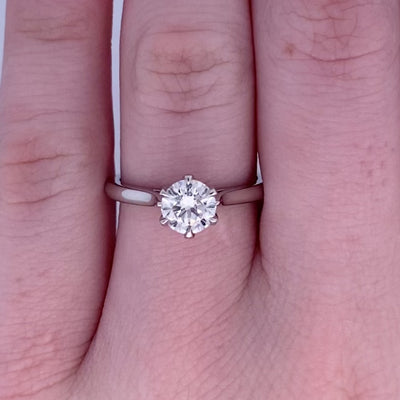 Jolie: Brilliant Cut Diamond Solitaire Ring