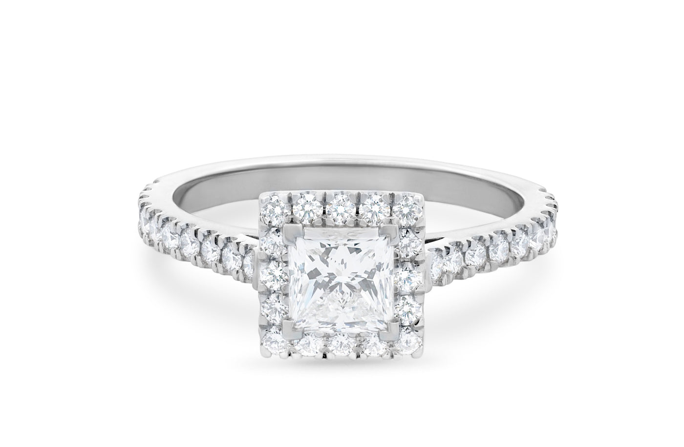 Adorn: Princess Cut Diamond Halo Ring