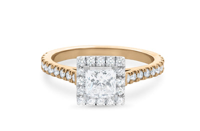 Adorn: Princess Cut Diamond Halo Ring