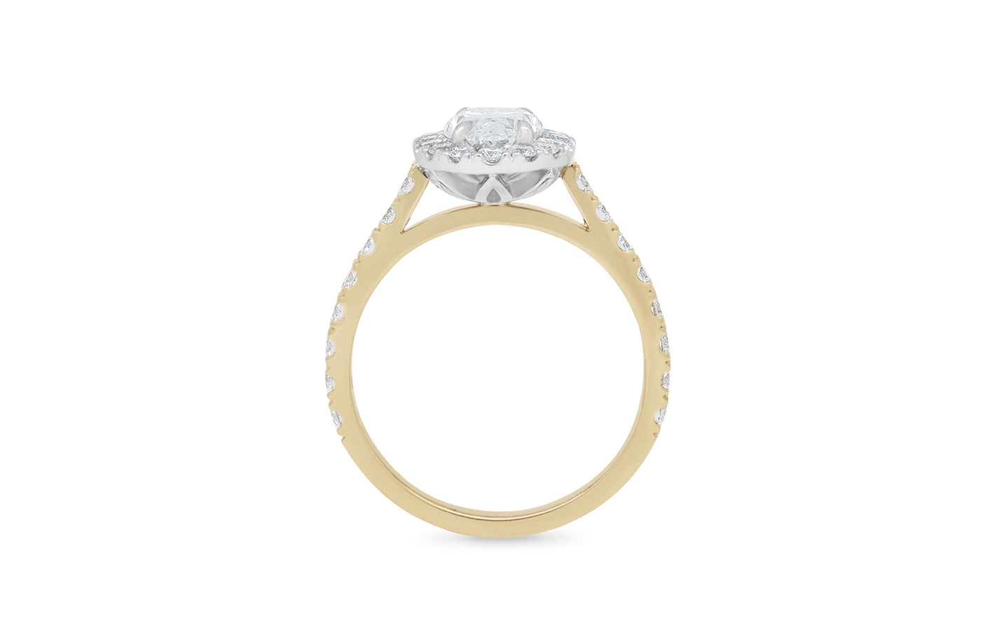 Adorn: Oval Cut Diamond Halo Ring