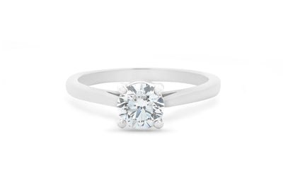 Alice: Brilliant Cut Diamond Solitaire Ring