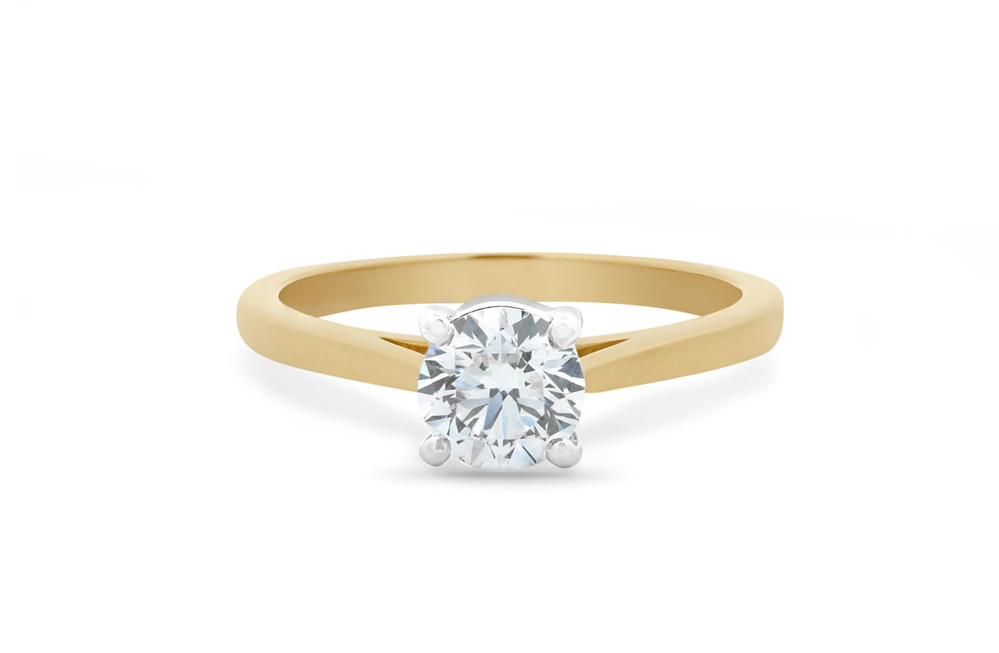 Alice: Brilliant Cut Diamond Solitaire Ring