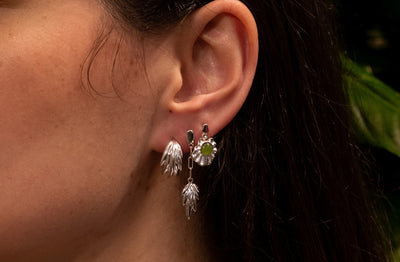 Kākāpō Hoop Earrings