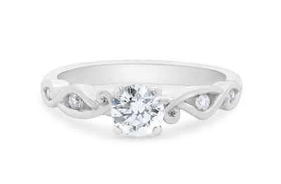 Aoraki: Brilliant Cut Diamond Solitaire Ring