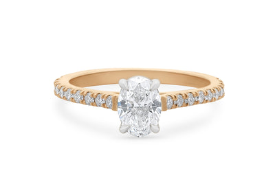 Belle: Oval Cut Diamond Solitaire Ring