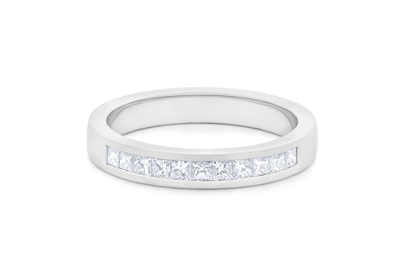 Princess Cut Diamond Channel Set Ring