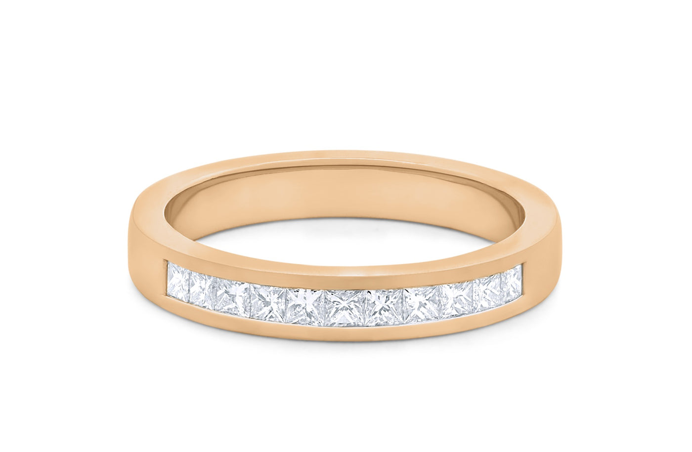 Princess Cut Diamond Channel Set Ring